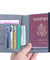 Slim PU Leather Travel Passport Wallet Holder RFID Blocking ID Card Case Cover