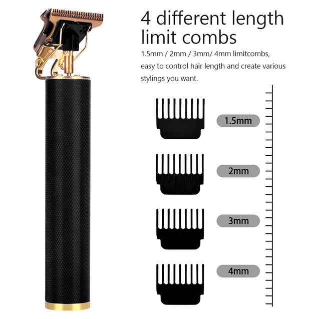 Pro Real Zero Gapped Cordless Clipper Electric Hair Trimmer Portable