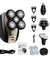 5-in-1 4D Rotary Electric Shaver Rechargeable Bald Head Shaver Beard Trimmer