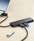 4-Port Ultra-Slim Data USB 3.0 Hub Adapter Data Super Speed Mac PC Laptop HDD
