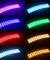12LED IR Remote Control Strip 4pcs Car Interior Atmosphere Neon Lights 16 Colors