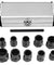 11 PCS Damaged Lug Nut Lock Remover Twist Socket Set Screw Extractor Tool 9-19mm