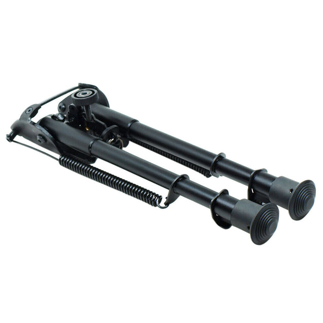 9" to 13" Adjustable Spring Return Hunting Rifle Bipod with Rail Adapter