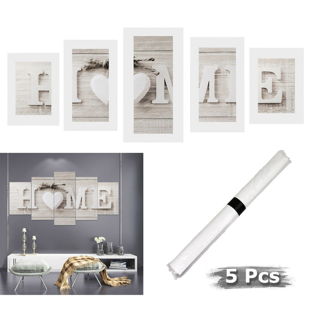 5PCS Unframed Modern Wall Art Painting Print Canvas Picture Home Room Decor Gift