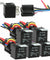 5 Pack 12V 30/40 Amp 5-Pin SPDT Automotive Relay w/ Wires & Harness Socket Set