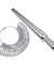 Metal Ring Sizer Gauge Mandrel Finger Sizing Measure Stick Standard Tool Sliver