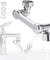 2 Pack Universal 1080° Swivel Robotic Arm Swivel Extension Abs Faucet Aerator