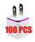 100x USB Wall Charger AC Power Adapter US Outlet For iPhone 5 6 7 8 X 11 12 13