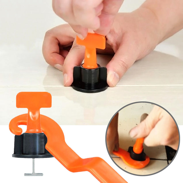 Reusable Anti-Lippage Tile Leveling System Positioning T-lock Floor Tool 50/200x