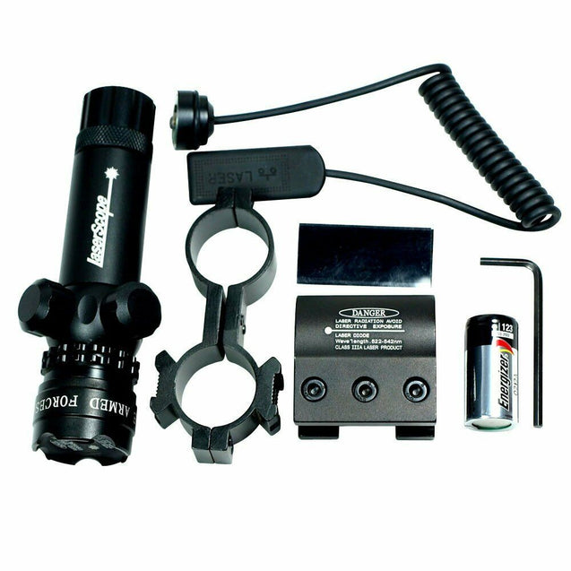 3-9X40 Rifle Scope illuminated Mil Dot Reticle With Green Laser Sight