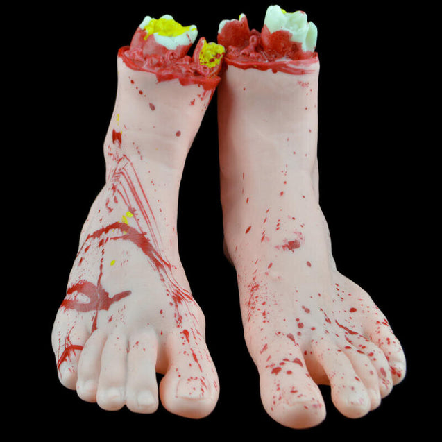 Halloween Decoration Blood Severed Limbs Hands Feet Horror Chop Shop Prop Party