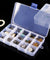 6 Pack Clear Jewelry Box Plastic Bead Storage Craft Container Earrings Organizer