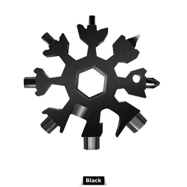 1/3pcs 18-in-1 Snowflake Multi-Tool Carbon Steel Multitool Screwdriver Opener