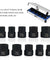 11 PCS Damaged Lug Nut Lock Remover Twist Socket Set Screw Extractor Tool 9-19mm