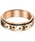 Stainless Steel Moon and Star Anxiety Spinner Ring for Men Woman Fidget 3 Color