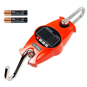300 KG x0.1kg / 600 LBS x0.2lbs Digital Hanging Scale Industrial Crane Scale Red