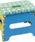 7" Collapsible Folding Plastic Kitchen Step Foot Stool w/ Handle -  Kids