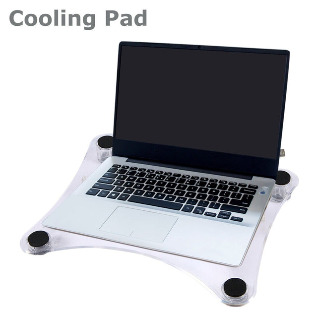 3 Fans USB Cooler Cooling Pad Stand LED Light Radiator for Laptop PC Notebook