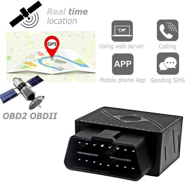 OBD 2 GPS Tracker Real Time Vehicle Tracking Locator OBDII Device for Car Truck 