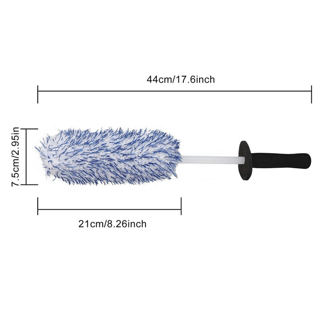 17" Car Wheel Brush Rims Tire Seat Engine Wash Cleaning Kit Auto Detailing Tool