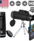 40X60 HD BAK4 Monocular Telescope+Phone Clip Tripod Night Vision Outdoor Hiking