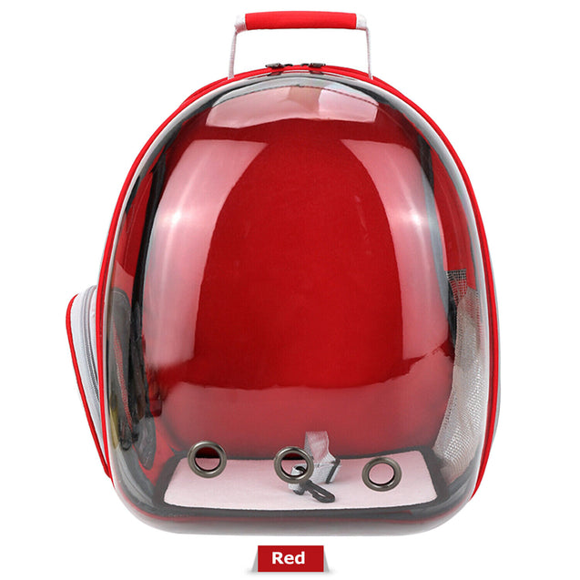 Pet Portable Carrier Backpack Space Capsule Travel Dog Cat Bag Transparent US