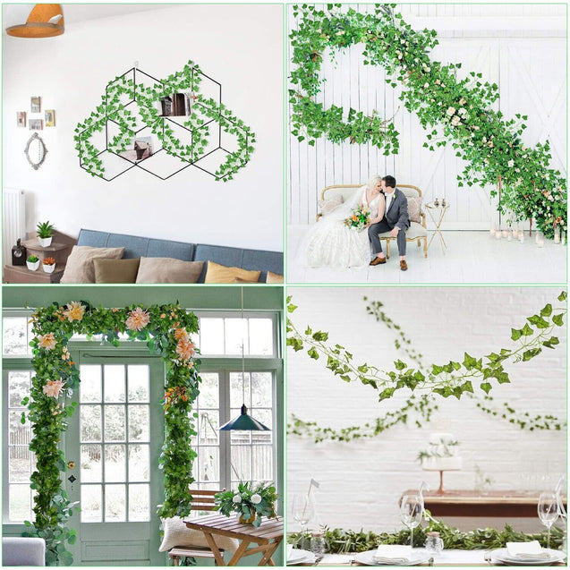 Artificial Hanging Plant 81 Feet Silk Ivy Vine Garland Fake Home Garden Decor