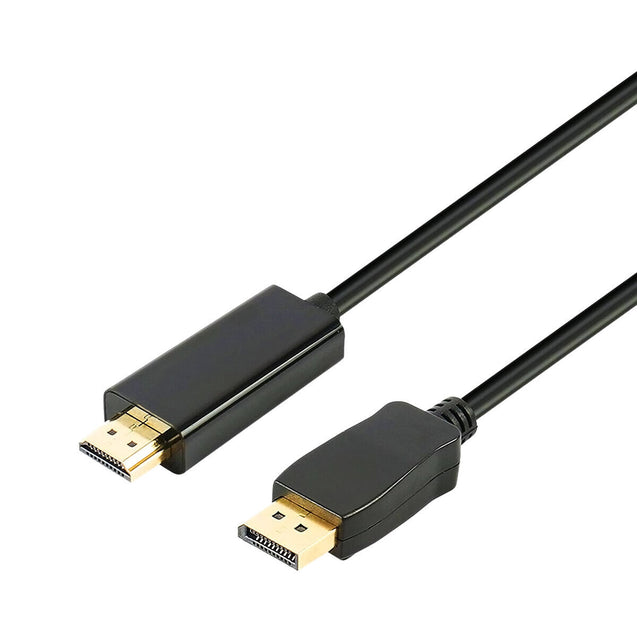 Display Port DP to HDMI PC Laptop HDTV Audio Video Adapter Cable 1080p 6 Feet