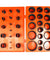 419 PCS Universal O Ring Assortment Set Metric Oil Proof Kit 32 Size O-Ring Case