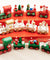 Christmas Wood Train Santa Claus Xmas Ornament Kids Toy Gift Festival Home Decor