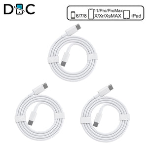 3x PD USB Type C 3FT Fast Charger Cable Cord USB C for iPhone 13 12 11 X Pro Max