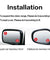 2PCS Side Rear View Blind Spot Mirror HD Universal Auto 360° Wide Angle Convex 