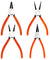 4 PCS Heavy Duty 7" Circlip Plier Snap Ring Plier External Internal Kit w/ Pouch