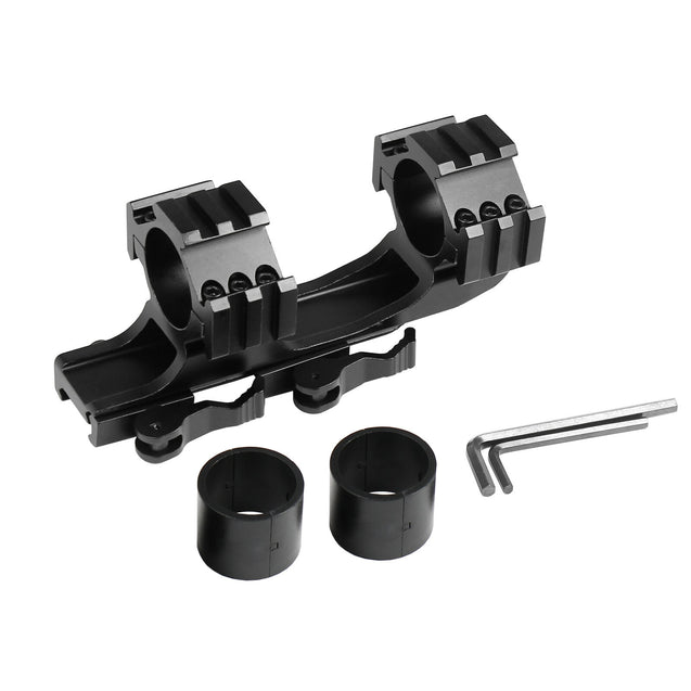 30mm to 1" Tactical PEPR style Quick Release Cantilever Rifle Scope Mount