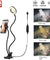 LED Selfie Ring Light Phone Holder Flexible Stand Long Arm for Stream Live Lamp