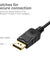 Display Port DP to HDMI PC Laptop HDTV Audio Video Adapter Cable 1080p 6 Feet