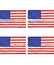 4PCS 3' x 5' FT USA US U.S. American Flag Polyester Stars Brass Grommets Holiday