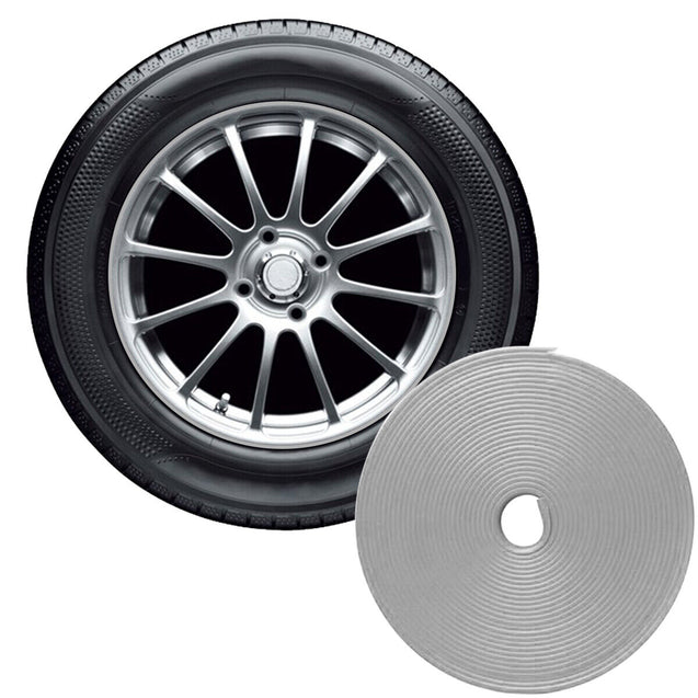 Car Wheel Hub Rim Edge Protector Ring Tire Guard Sticker Line Rubber Strip 26Ft