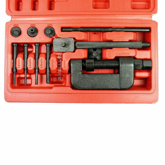 13PCS Chain Cutter Rivet Tool Set Riveting Breaker ATV/Bike/Motorcycle/Cam Drive