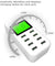 8-Port Smart Multi USB AC Wall Charger Hub Smart Fast Wall Charging Station LCD