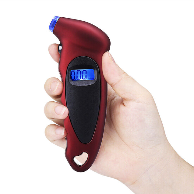 Digital Tire Pressure Guage Car Bike Truck Auto LCD Meter Tester Gauge Red