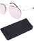 Women Flat Top Oversize Aviator XXL Metal Shades Sunglasses Gradient Lens