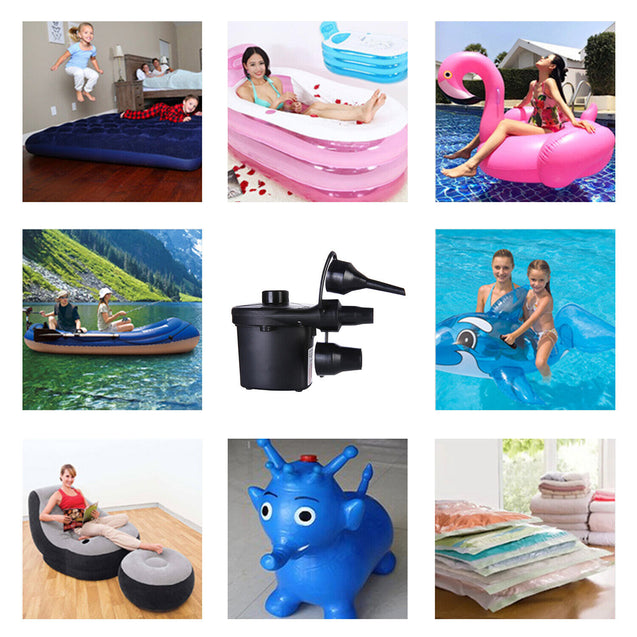 Electric Inflator Deflator Air Pump Toy Boat Air Bed Mattress Pool 150w 3800Pa