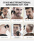 5-in-1 4D Rotary Electric Shaver Rechargeable Bald Head Shaver Beard Trimmer