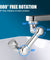 2 Pack Universal 1080° Swivel Robotic Arm Swivel Extension Abs Faucet Aerator