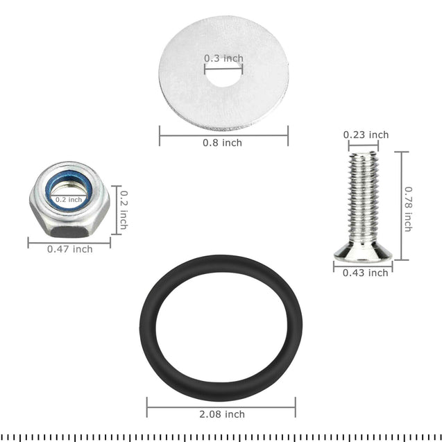 10 PCS Aluminum Car Quick Release Fasteners Bumper Trunk Fender Hatch Lids Kit