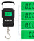 Digital Fish Scale Hanging Scale w/ Built-in Measuring Tape Backlit LCD Display 