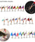30 PCS Fishing Lures Metal Spinner Baits Bass Tackle Crankbait Trout Spoon Trout
