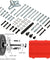 46Pc Harmonic Balancer Gear Puller Steering Wheel Kit with Case