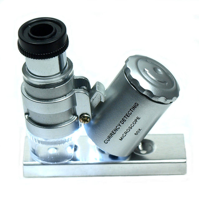 Jeweler Diamond Tool Kit : Portable Diamond Tester - 60X Illuminated Loupe